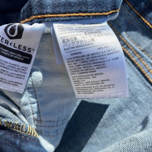 Men’s Levi’s 502 Jeans Blue Straight Leg 36x32 Icon Denim Athletic Stretch Slim - Picture 7 of 13